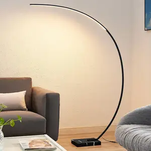 Comparateur de prix : Lindby LED Lampadaire arqué Kendra, noir, aluminium, hauteur 180cm