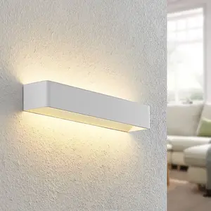 Comparateur de prix : Applique murale LED Arcchio Karam, 53 cm, blanc, métal, up/down
