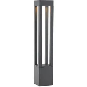 Comparateur de prix : Arcchio Borne lumineuse LED Lienna, 90 cm, gris, métal, IP65