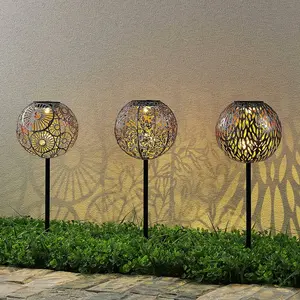 Comparateur de prix : LINDBY LED Lampe solaire Vilani) en Gris Métal (à 3 lampes,), décorative, lampe