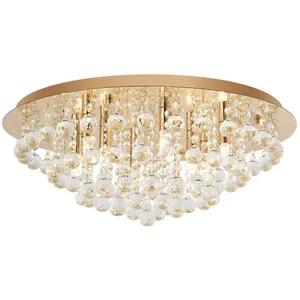 Comparateur de prix : Lindby Plafonnier à intensité variable 'Gillion' en cristal pour salon & salle à manger