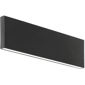 Comparateur de prix : Applique murale LED Lindby Ignazia, 28cm, noir, métal, up/down