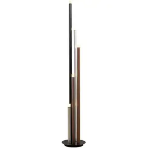 Comparateur de prix : Lucande, lampadaire LED Stoika, hauteur 150 cm, à 5 lampes, métal