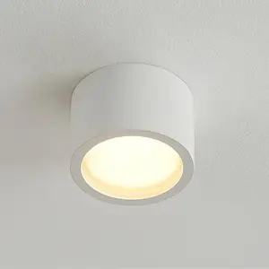 Arcchio Downlight Nieva, GX53, blanc, rond, Ø 10cm, métal pas cher