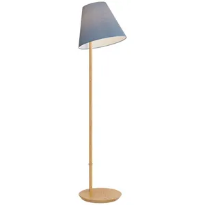 LUCANDE Lampadaire Tissu 'Jinda' en textile pour salon & salle à manger pas cher