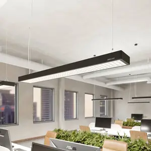 Arcchio suspension pour bureau LED Susi, noir, 120cm, 4000K, DALI