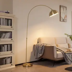 Lindby - Lampadaire 'Lennart' en métal pour salon & salle à manger pas cher