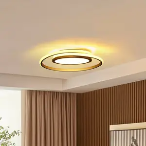 Lucande Plafonnier LED Noud, 49 cm, argent, aluminium, intensité variable pas cher