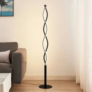 Comparateur de prix : Lindby lampe sur pied LED Welina, noir, 150 cm, intensité variable