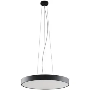 Arcchio Suspension LED Vanida, noir, Ø 60 cm, up/down pas cher