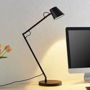 Lucande LED lampe de bureau Tarris, hauteur 46 cm, noir pas cher