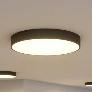 Comparateur de prix : Arcchio Plafonnier LED Noabelle, Ø 80 cm, noir, métal
