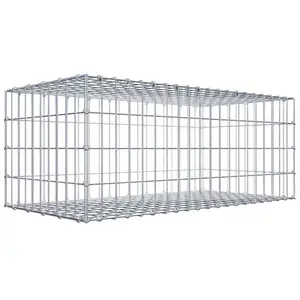 Gabion 100 cm x 40 cm x 50 cm (L x H x P), maille 5 cm x 10 cm, anneau en C pas cher