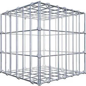 Gabion 30 cm x 30 cm x 30 cm (L x H x P), maille 5 cm x 10 cm, anneau en C