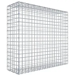 Gabion 100 cm x 90 cm x 30 cm (L x H x P), maille 5 cm x 5 cm, anneau en C pas cher