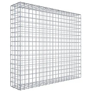 Gabiona Gabion 100 cm x 90 cm x 20 cm (L x H x P), maille 5 cm x 5 cm, anneau en C pas cher