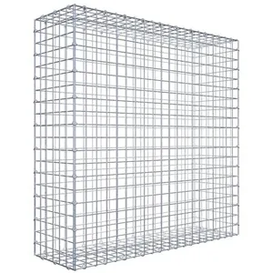 Gabiona Gabion 100 cm x 100 cm x 30 cm (L x H x P), maille 5 cm x 5 cm, anneau en C pas cher
