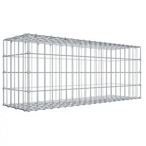 Gabiona Gabion 100 cm x 40 cm x 30 cm (L x H x P), maille 5 cm x 10 cm, anneau en C pas cher