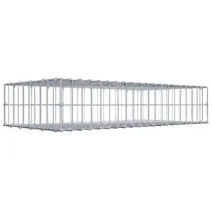Gabiona Gabion 100 cm x 20 cm x 50 cm (L x H x P), maille 5 cm x 10 cm, anneau en C