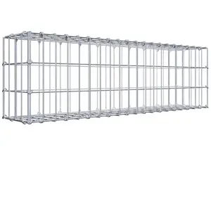 Gabion 100 cm x 30 cm x 20 cm (L x H x P), maille 5 cm x 10 cm, anneau en C pas cher