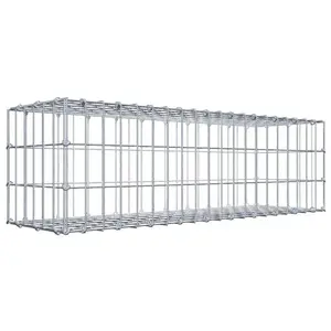 Gabiona Gabion 100 cm x 30 cm x 30 cm (L x H x P), maille 5 cm x 10 cm, anneau en C pas cher