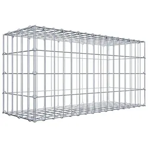 Gabiona Gabion 80 cm x 40 cm x 30 cm (L x H x P), maille 5 cm x 10 cm, anneau en C
