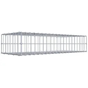 Gabiona Gabion 100 cm x 20 cm x 40 cm (L x H x P), maille 5 cm x 10 cm, anneau en C pas cher