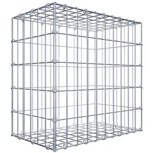 Gabion 50 cm x 50 cm x 30 cm (L x H x P), maille 5 cm x 10 cm, anneau en C