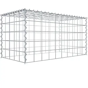 Gabion sur toile type 3 100 cm x 50 cm x 50 cm (L x H x P), maille 10 cm x 10 cm, spirale pas cher