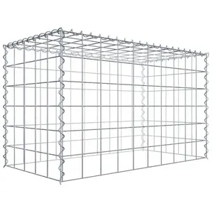Gabiona Gabion sur toile type 3 100 cm x 60 cm x 50 cm (L x H x P), maille 10 cm x 10 cm, spirale