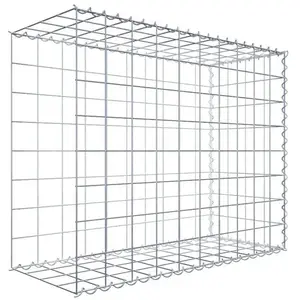 Gabiona Gabion sur toile type 2 100 cm x 80 cm x 40 cm (L x H x P), maille 10 cm x 10 cm, spirale