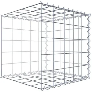 Gabion sur toile type 2 50 cm x 50 cm x 50 cm (L x H x P), maille 10 cm x 10 cm, spirale