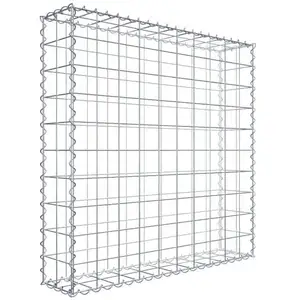 GABIONA Gabion 100 cm x 100 cm x 20 cm (L x H x P), maille 10 cm x 10 cm, spirale