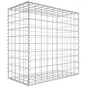 GABIONA Gabion 100 cm x 100 cm x 50 cm (L x H x P), maille 10 cm x 10 cm, spirale