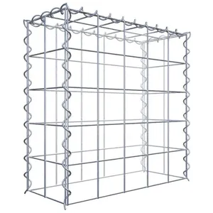 GABIONA Gabion sur toile type 3 50 cm x 50 cm x 20 cm (L x H x P), maille 10 cm x 10 cm, spirale