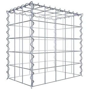 Gabion sur toile type 3 50 cm x 50 cm x 30 cm (L x H x P), maille 10 cm x 10 cm, spirale
