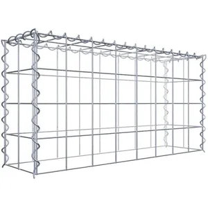 Gabion sur toile type 3 80 cm x 40 cm x 20 cm (L x H x P), maille 10 cm x 10 cm, spirale pas cher