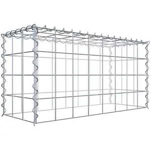 Gabion sur toile type 3 80 cm x 40 cm x 30 cm (L x H x P), maille 10 cm x 10 cm, spirale