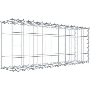 Gabion sur toile type 2 100 cm x 40 cm x 20 cm (L x H x P), maille 10 cm x 10 cm, spirale pas cher