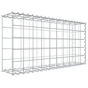 Gabiona Gabion sur toile type 2 100 cm x 50 cm x 20 cm (L x H x P), maille 10 cm x 10 cm, spirale