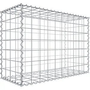 Gabion 100 cm x 70 cm x 40 cm (L x H x P), maille 10 cm x 10 cm, spirale pas cher
