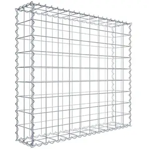 Gabion 100 x 90 x 20 cm - Qualité Made in Germany - Mailles Carrées 10... pas cher