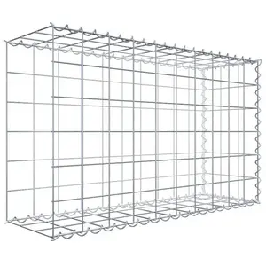 Gabiona Gabion sur toile type 2 100 cm x 60 cm x 30 cm (L x H x P), maille 10 cm x 10 cm, spirale