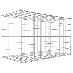 Gabiona Gabion sur toile type 2 100 cm x 60 cm x 50 cm (L x H x P), maille 10 cm x 10 cm, spirale