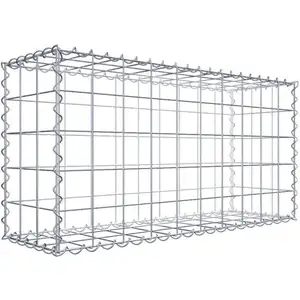 GABIONA Gabion 100 x 50 x 30 cm - Qualité Made in Germany - Mailles Carrées 10 x 10 cm - GabionDeco