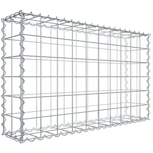 GABIONA Gabion 100 cm x 60 cm x 20 cm (L x H x P), maille 10 cm x 10 cm, spirale