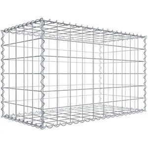 Gabion 100 cm x 60 cm x 50 cm (L x H x P), maille 10 cm x 10 cm, spirale pas cher