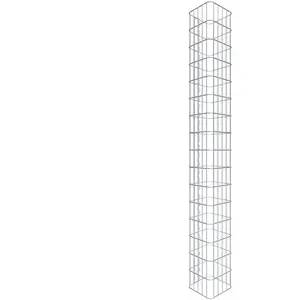 Gabiona Colonne gabion carrée 27 cm x 27 cm, hauteur 160 cm, L 5 cm x 10 cm pas cher