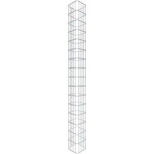 Gabiona - Gabiondeco - Colonne de Gabion carrée. 22 cm x 22 cm. maille... pas cher