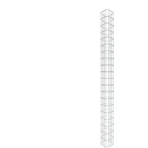 Gabiona Colonne gabion carrée 22 cm x 22 cm, hauteur 200 cm, MW 5 cm x 10 cm pas cher
